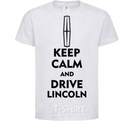 Kids T-shirt Drive Lincoln White фото