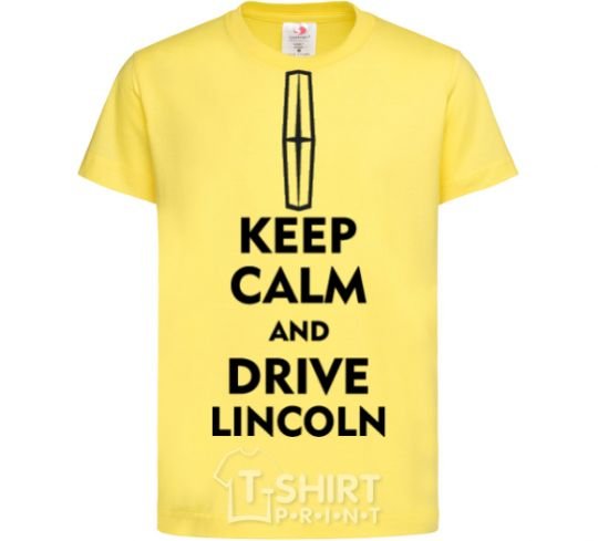 Kids T-shirt Drive Lincoln cornsilk фото