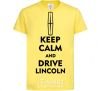 Kids T-shirt Drive Lincoln cornsilk фото