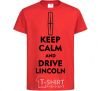 Kids T-shirt Drive Lincoln red фото