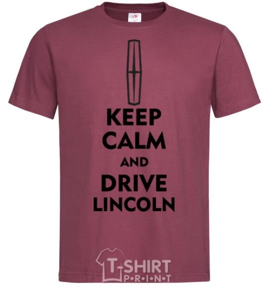 Мужская футболка Drive Lincoln Бордовый фото