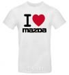 Мужская футболка I Love Mazda Белый фото
