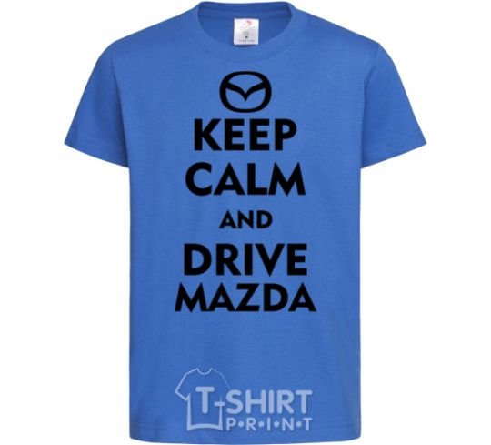 Детская футболка Drive Mazda Ярко-синий фото