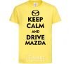 Kids T-shirt Drive Mazda cornsilk фото