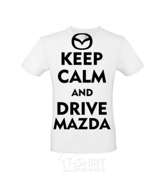 Men's T-Shirt Drive Mazda White фото