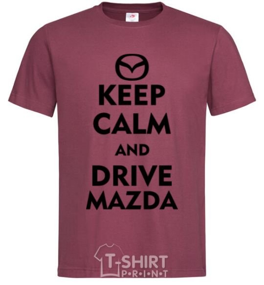 Men's T-Shirt Drive Mazda burgundy фото