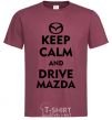 Men's T-Shirt Drive Mazda burgundy фото