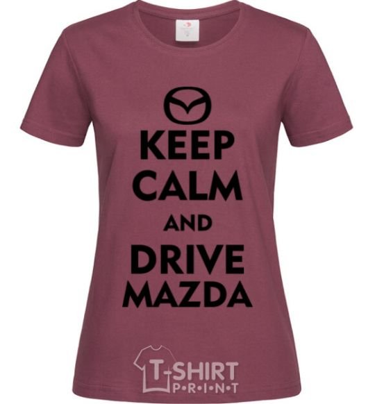 Женская футболка Drive Mazda Бордовый фото