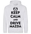 Men`s hoodie Drive Mazda sport-grey фото