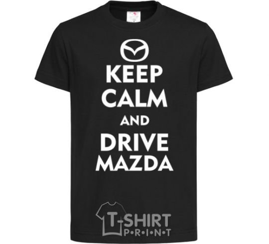 Kids T-shirt Drive Mazda black фото