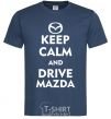 Men's T-Shirt Drive Mazda navy-blue фото