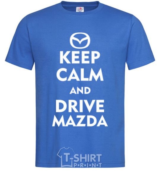 Men's T-Shirt Drive Mazda royal-blue фото