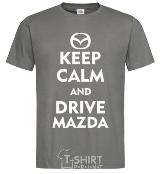 Men's T-Shirt Drive Mazda dark-grey фото