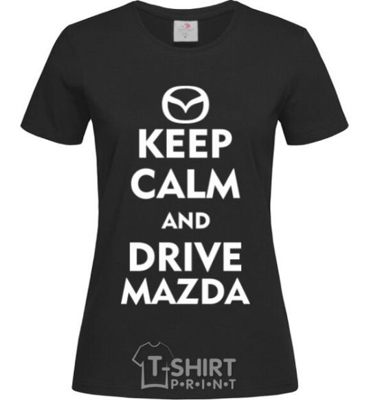 Женская футболка Drive Mazda Черный фото
