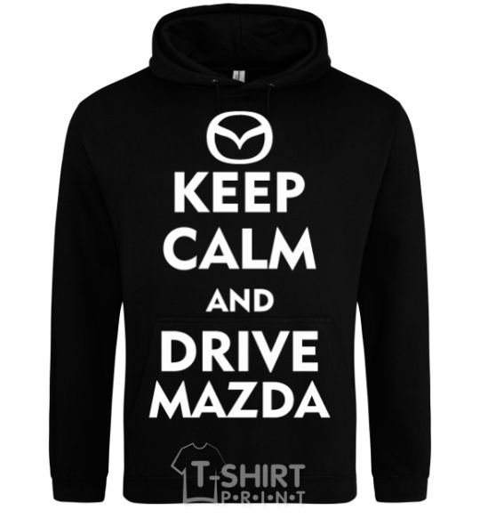 Мужская толстовка (худи) Drive Mazda Черный фото