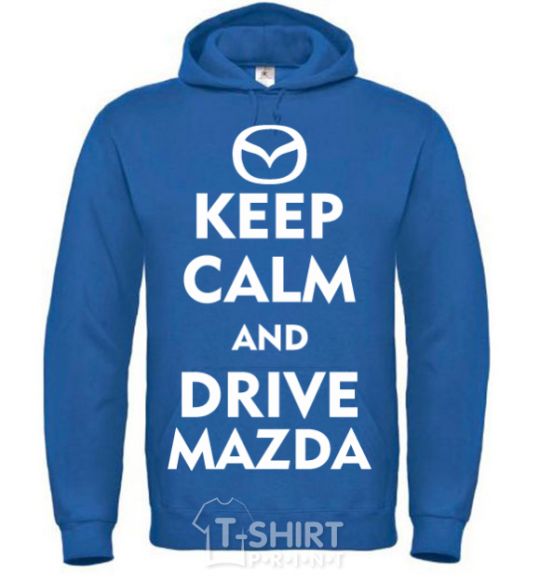 Men`s hoodie Drive Mazda royal фото