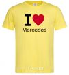 Men's T-Shirt I Love Mercedes cornsilk фото