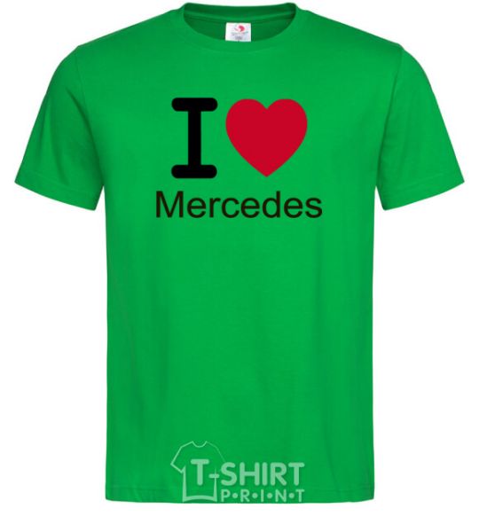 Men's T-Shirt I Love Mercedes kelly-green фото