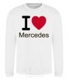 Sweatshirt I Love Mercedes White фото