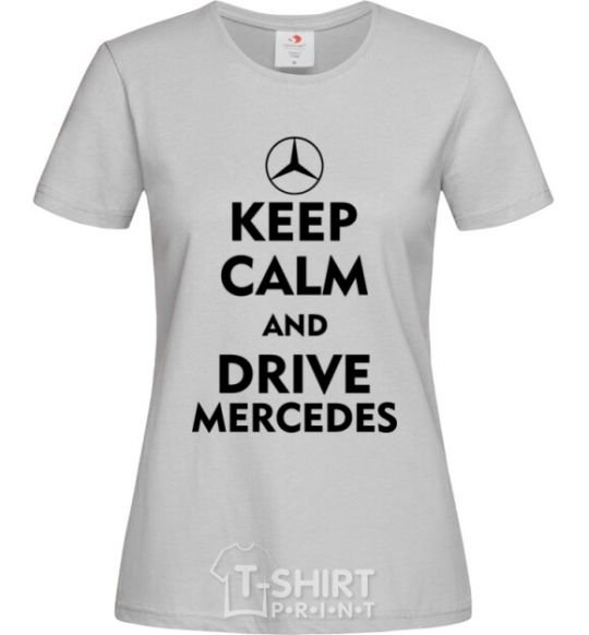 Women's T-shirt Drive Mercedes grey фото