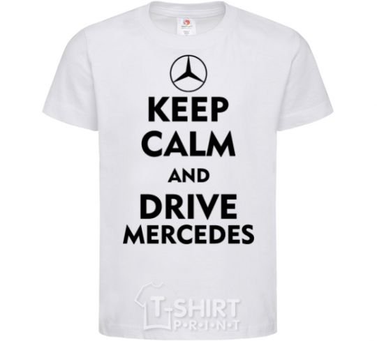 Kids T-shirt Drive Mercedes White фото