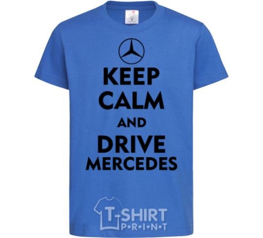 Детская футболка Drive Mercedes Ярко-синий фото