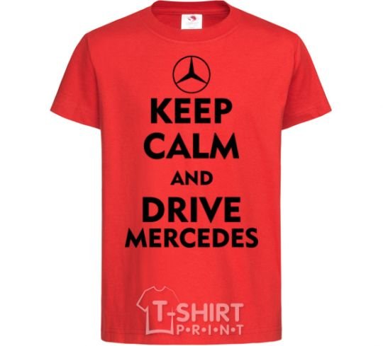 Kids T-shirt Drive Mercedes red фото