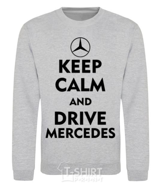 Свитшот Drive Mercedes Серый меланж фото