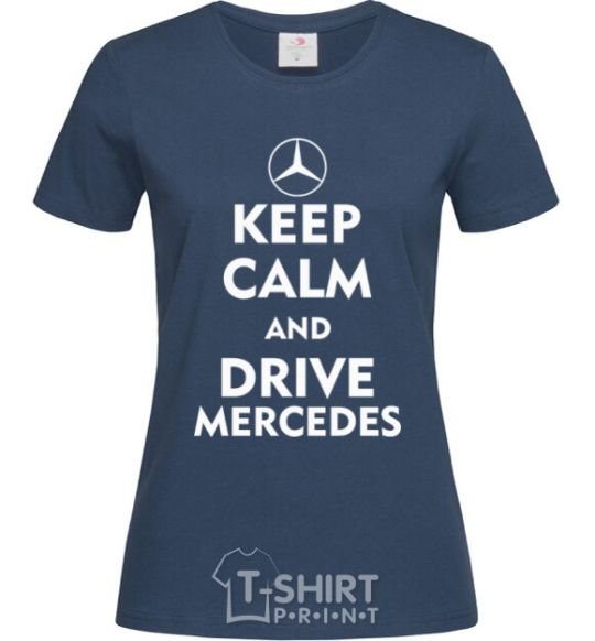 Women's T-shirt Drive Mercedes navy-blue фото