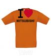 Kids T-shirt I Love Mitsubishi cornsilk фото