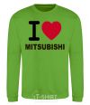 Sweatshirt I Love Mitsubishi orchid-green фото