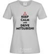 Women's T-shirt Drive Mitsubishi grey фото