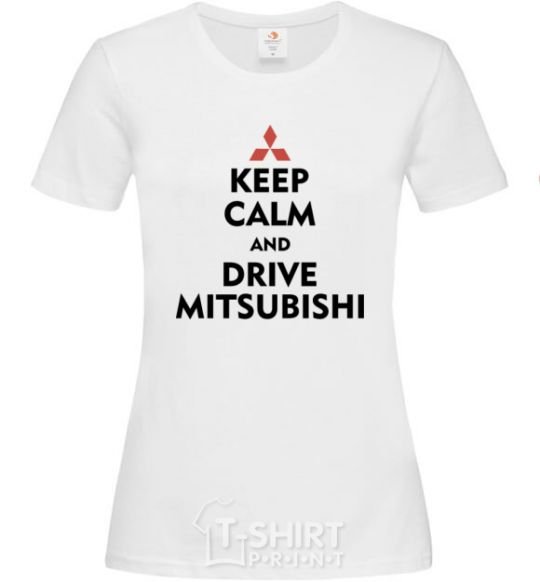 Women's T-shirt Drive Mitsubishi White фото