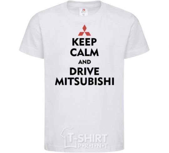 Kids T-shirt Drive Mitsubishi White фото