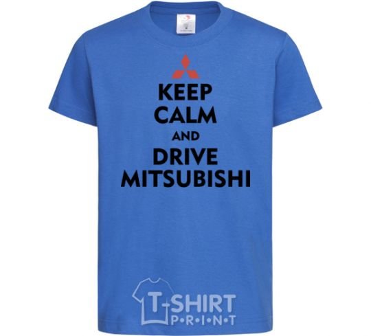 Детская футболка Drive Mitsubishi Ярко-синий фото