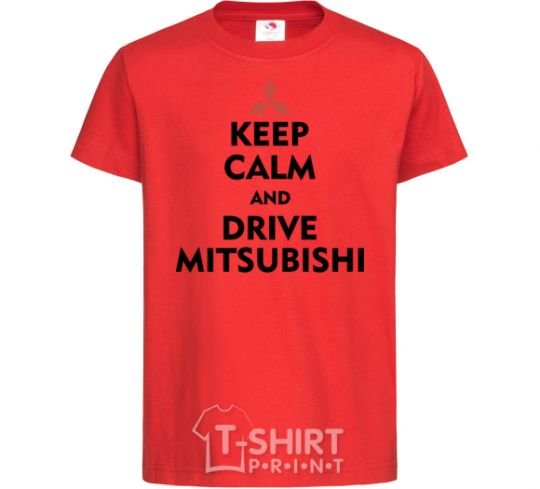 Kids T-shirt Drive Mitsubishi red фото