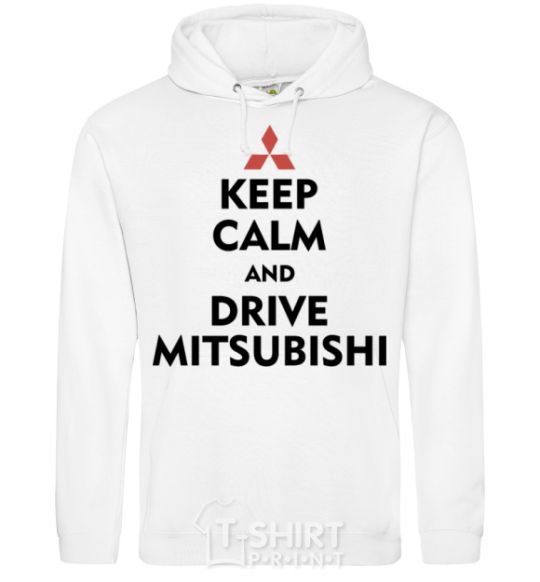 Мужская толстовка (худи) Drive Mitsubishi Белый фото