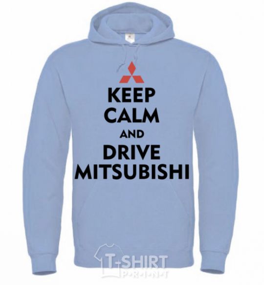 Мужская толстовка (худи) Drive Mitsubishi Голубой фото