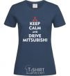 Women's T-shirt Drive Mitsubishi navy-blue фото