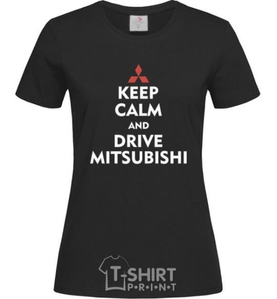 Women's T-shirt Drive Mitsubishi black фото