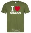 Men's T-Shirt I Love Nissan millennial-khaki фото