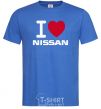 Men's T-Shirt I Love Nissan royal-blue фото