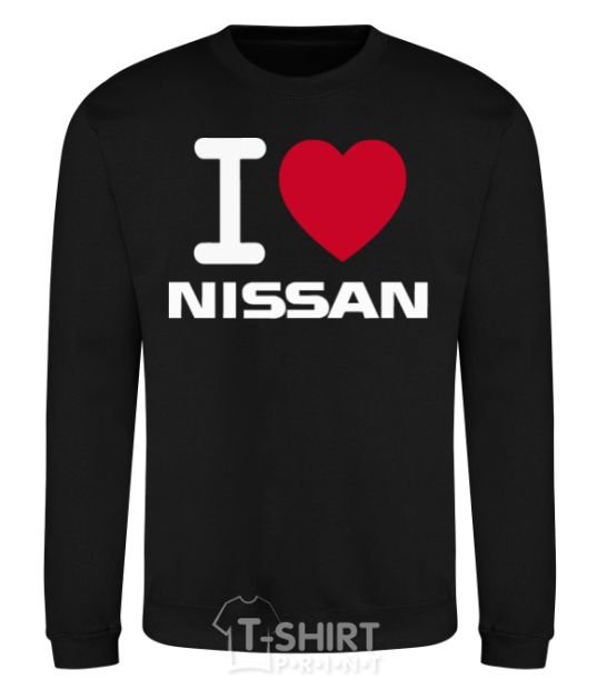 Sweatshirt I Love Nissan black фото