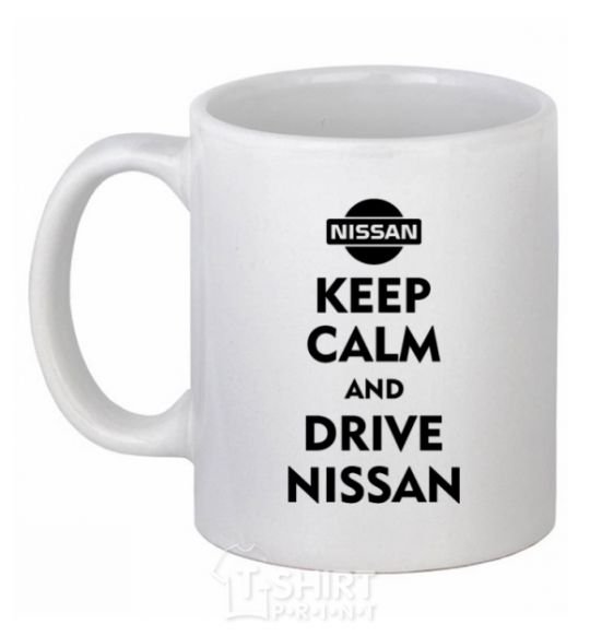 Ceramic mug Drive Nissan White фото