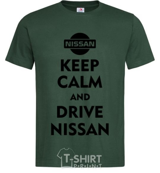 Men's T-Shirt Drive Nissan bottle-green фото