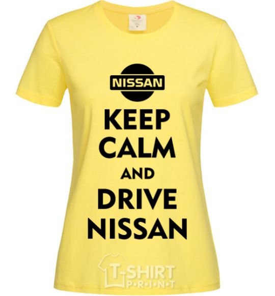 Women's T-shirt Drive Nissan cornsilk фото