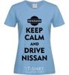 Women's T-shirt Drive Nissan sky-blue фото