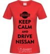 Women's T-shirt Drive Nissan red фото