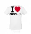 Men's T-Shirt I Love Opel White фото