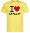 Men's T-Shirt I Love Opel cornsilk фото